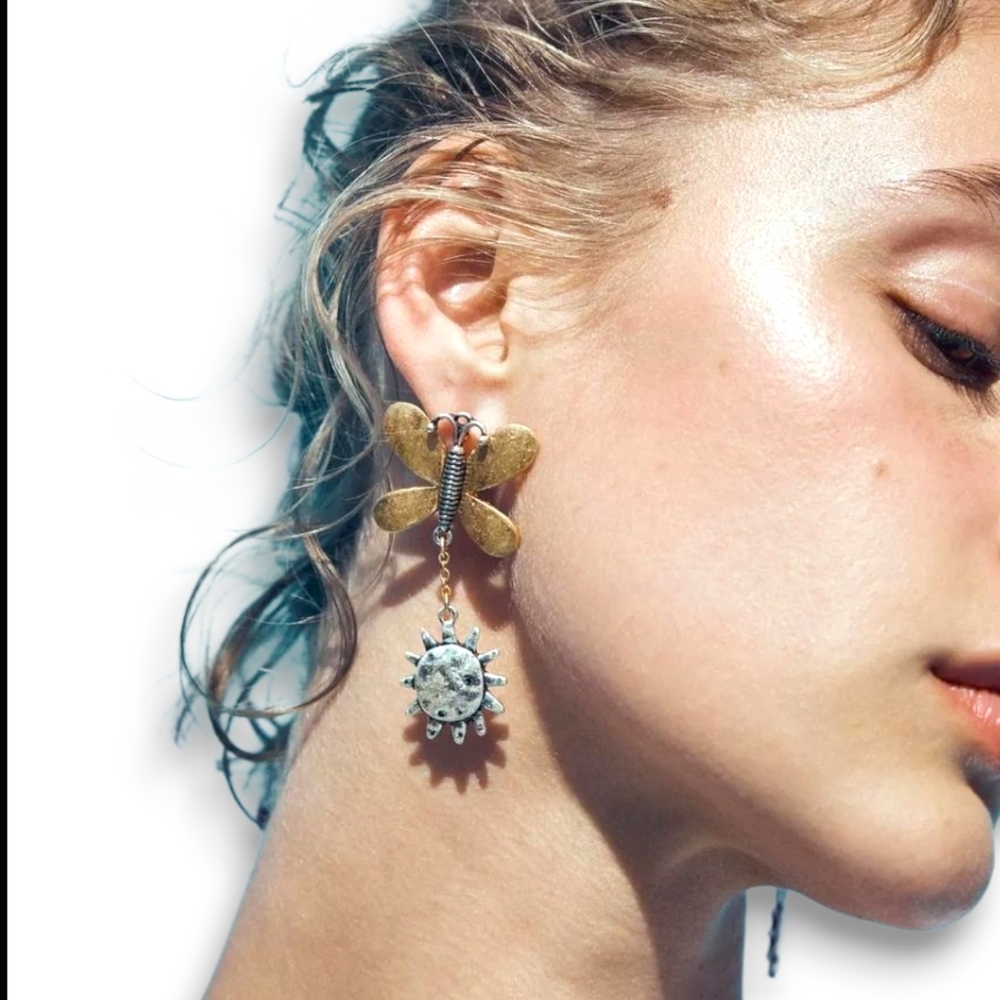 ZARA Butterfly Earrings - Picture 3 of 17